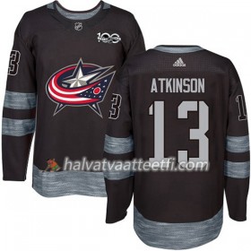 Miesten NHL Blue Jackets Pelipaita Cam Atkinson 13 1917-2017 100th Anniversary Adidas Musta Authentic